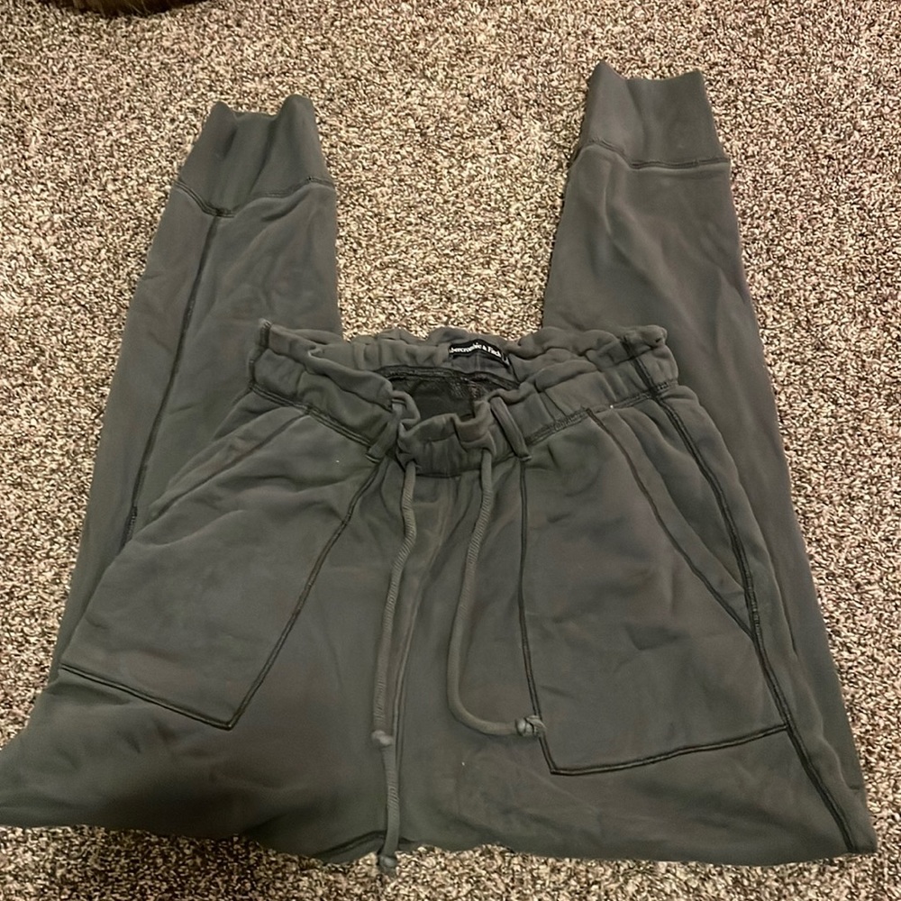 Grey Abercrombie and Fitch joggers